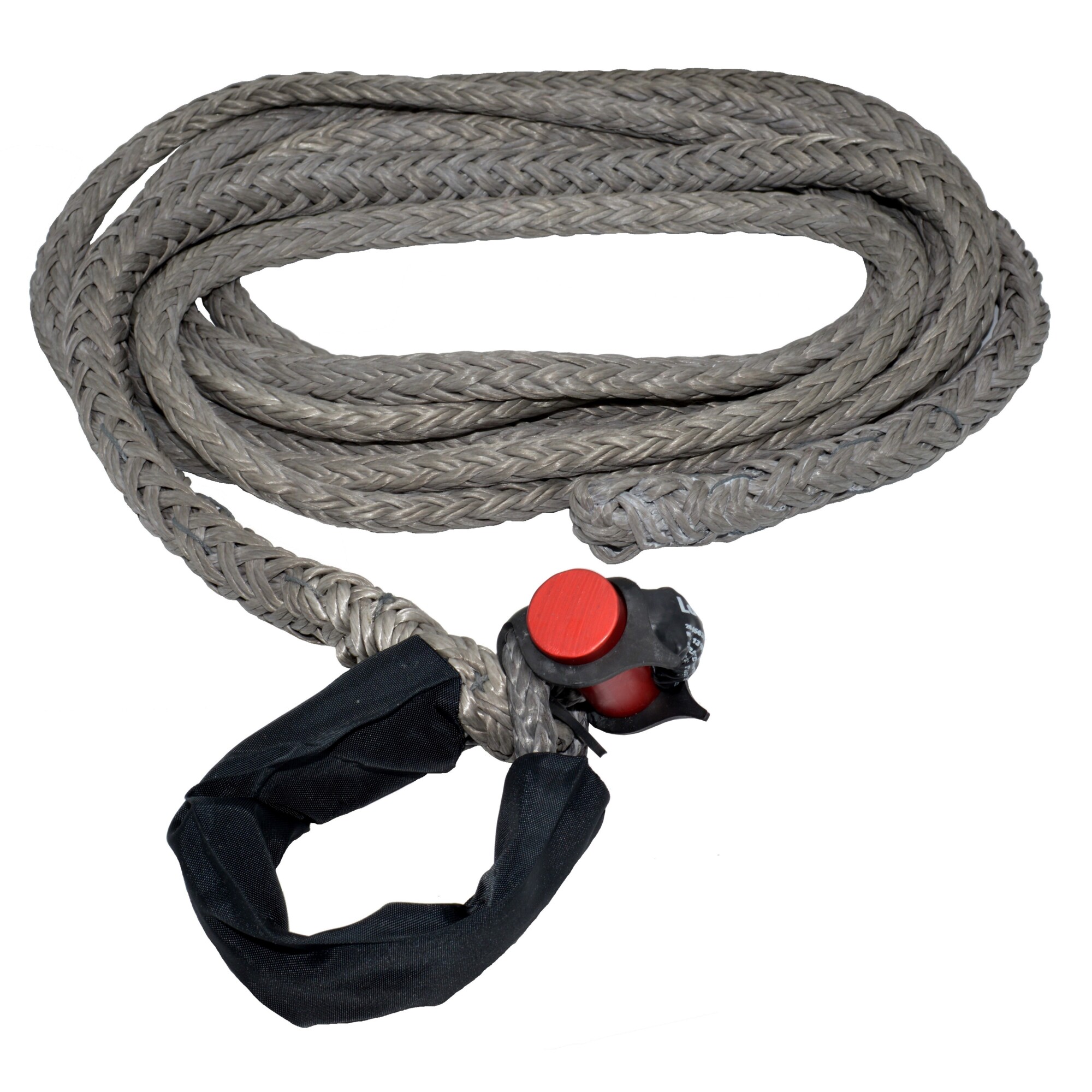 LockJaw, Synthetic Winch Rope Line w/Shackle, Max. Capacity 39498 lb, Length 25 ft, Diameter 9/16 in, Model# 20-0563025